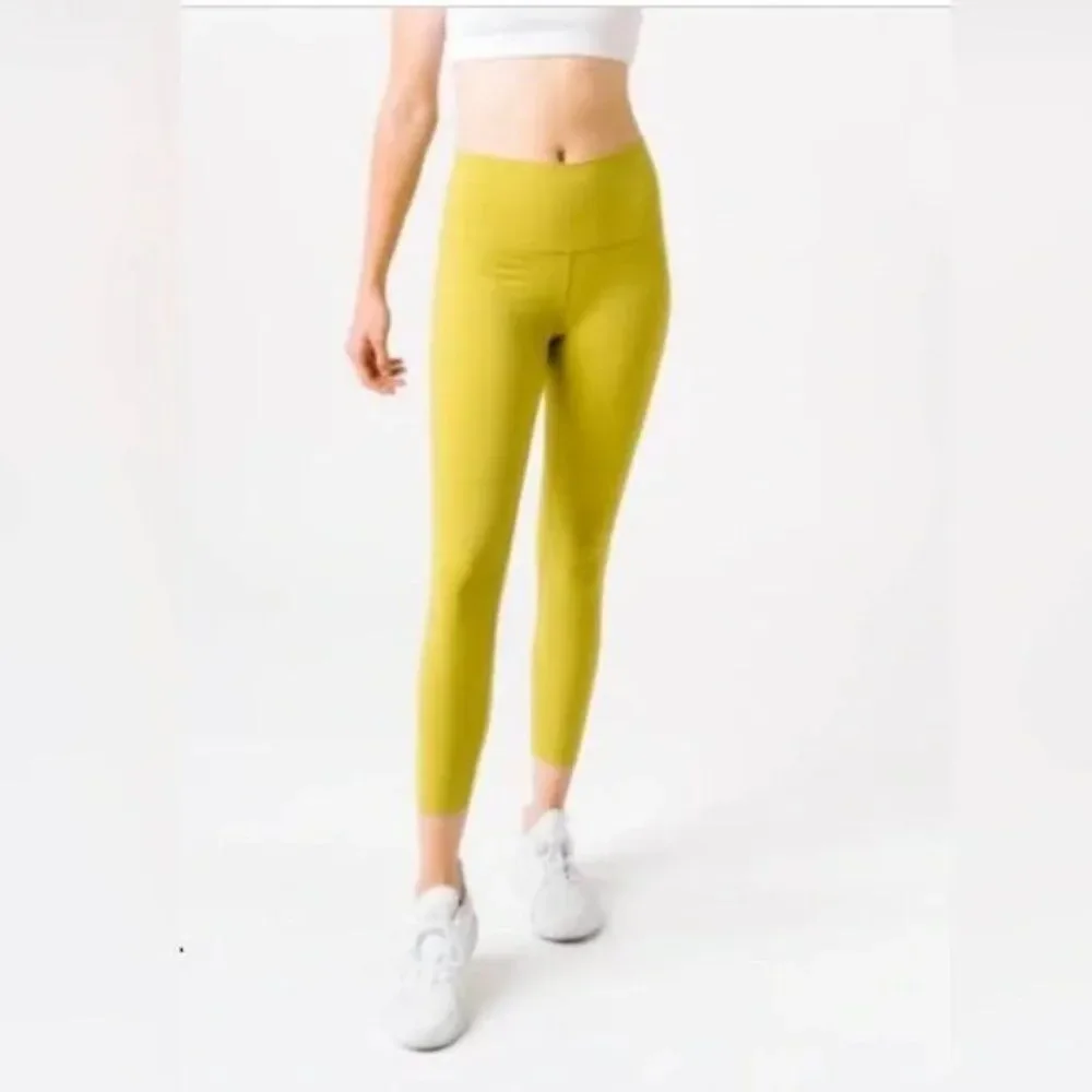 ZYIA Pants Womens 2 Chartreuse Green Pistachio Luxe 7/8 24" Active Leggings - Picture 10 of 10